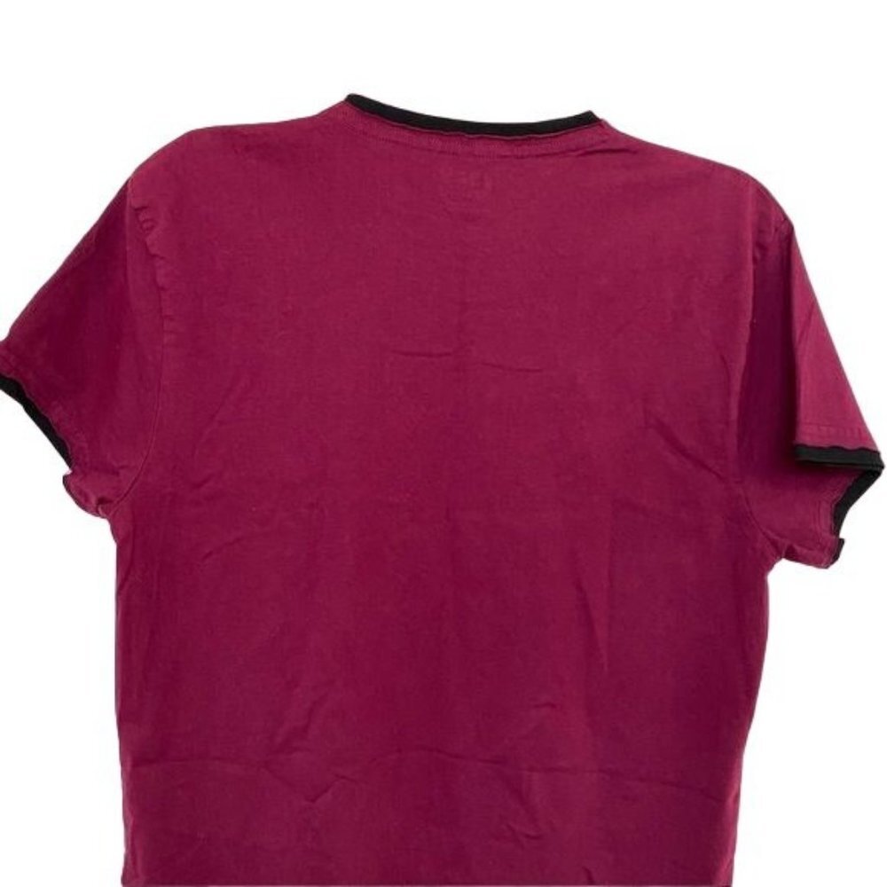 Lazy One Beery Bear Huckle Beary Faux Layered Tee Berry Colored Size S - Picture 8 of 8